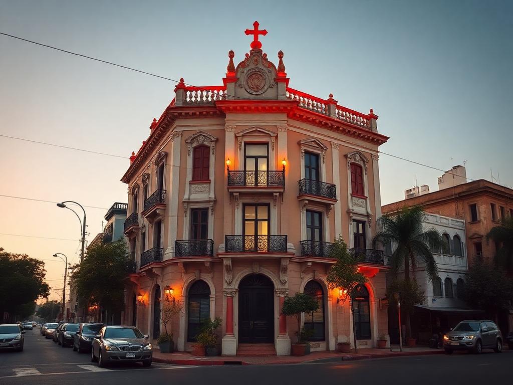 Edificio cerca de clínica